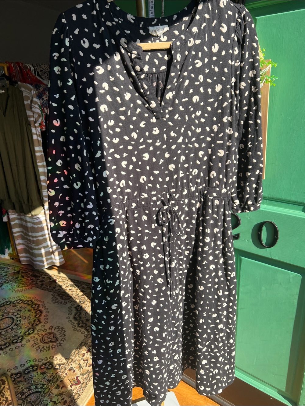 Thought Drawstring waist 3/4 sleeve Midi 👗 size 12
